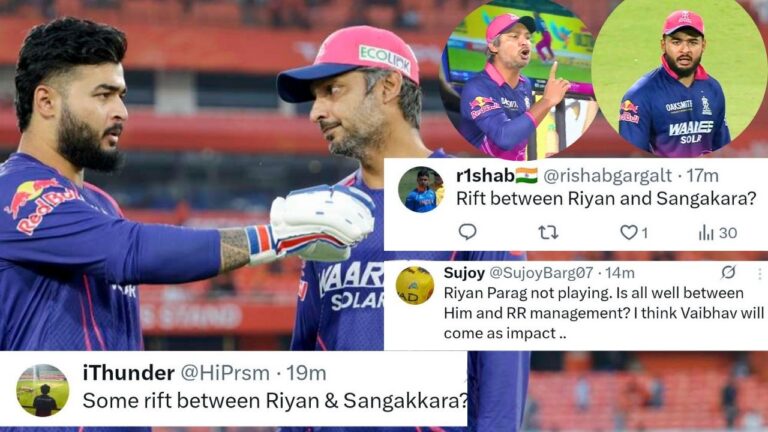 रियान पराग और कुमार संगकारा के बीच अनबन? LSG के खिलाफ मैच में बदली RR की कप्तानी