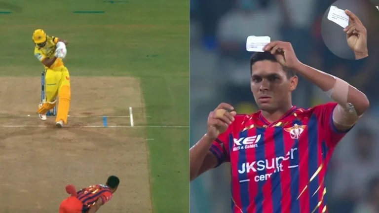 IPL 2026: आकाश सिंह का अनोखा सेलिब्रेशन, ऋतुराज गायकवाड़ के विकेट के बाद निकाला पर्ची