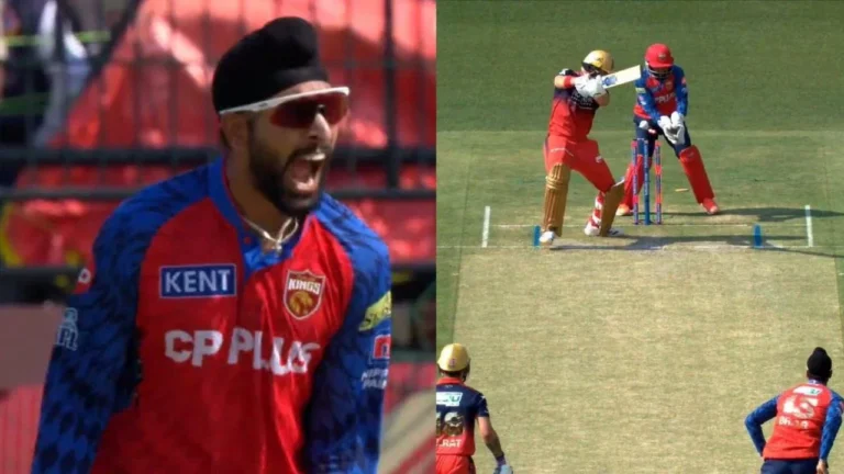IPL 2026: हरप्रीत बराड़ का आक्रामक जश्न, जैकब बेथेल को किया क्लीन बोल्ड