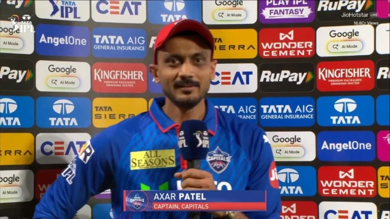 IPL 2026: अक्षर पटेल ने की संजू सैमसन की पारी की तारीफ, हार के बाद छलका दर्द