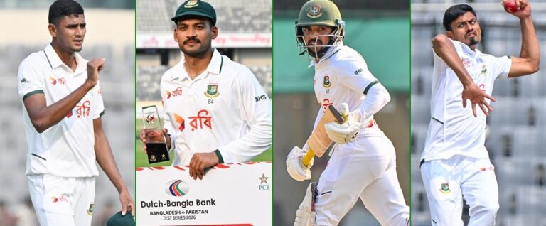 मीरपुर टेस्ट जीत के बाद ICC टेस्ट रैंकिंग में बांग्लादेशी खिलाड़ियों की बड़ी छलांग