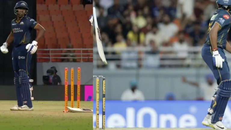 Sai Sudharsan falls in bizarre hit-wicket fashion again; Shubman Gill left stunn – साई सुदर्शन का अजीबोगरीब हिट-विकेट: क्वालीफायर 2 में हुआ बड़ा उलटफेर